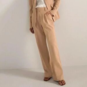 NWT - Favorite Daughter “The Favorite Pant” – Wide Leg Trouser – Beige – Size 14